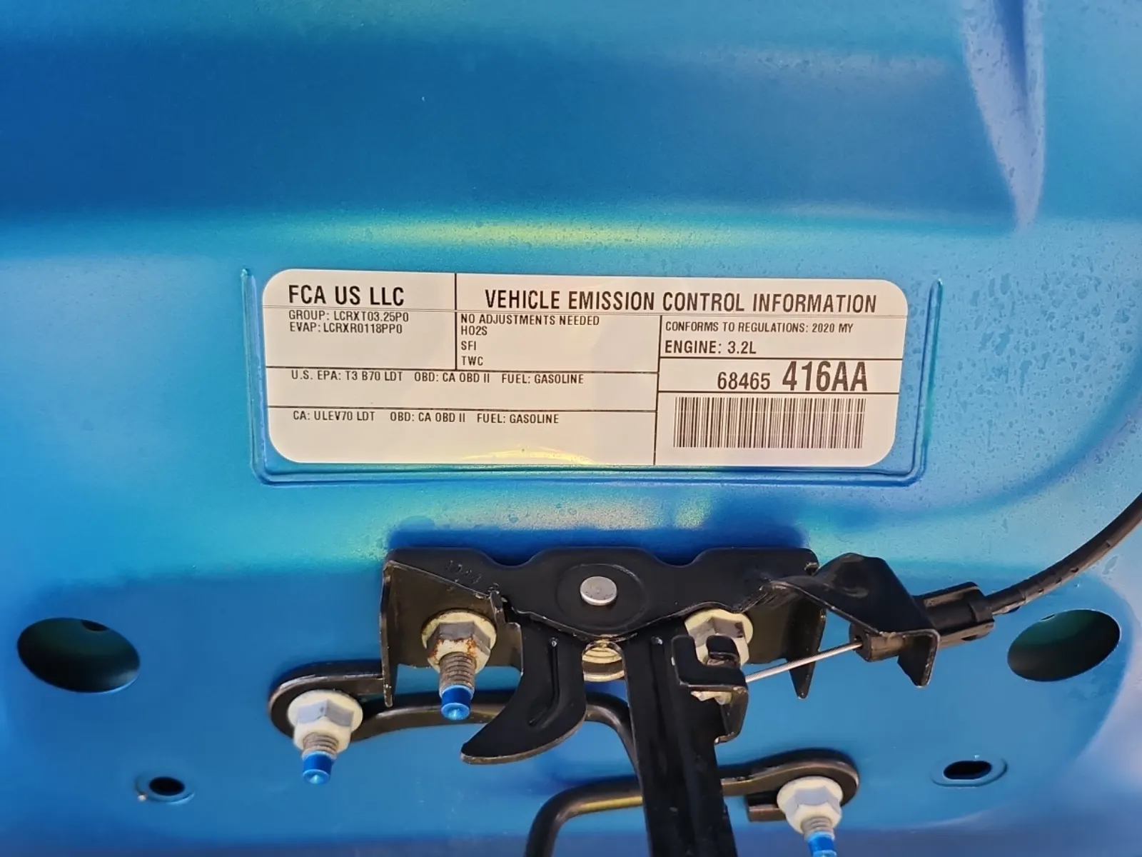 Emission Sticker Photo