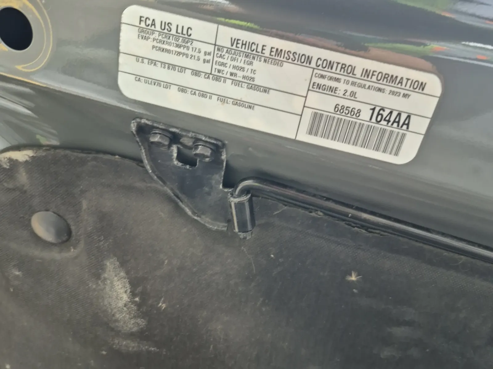 Emission Sticker Photo