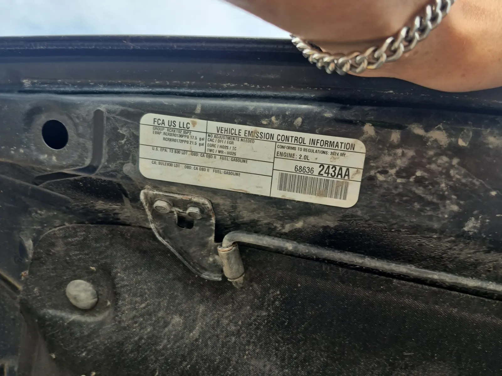 Emission Sticker Photo
