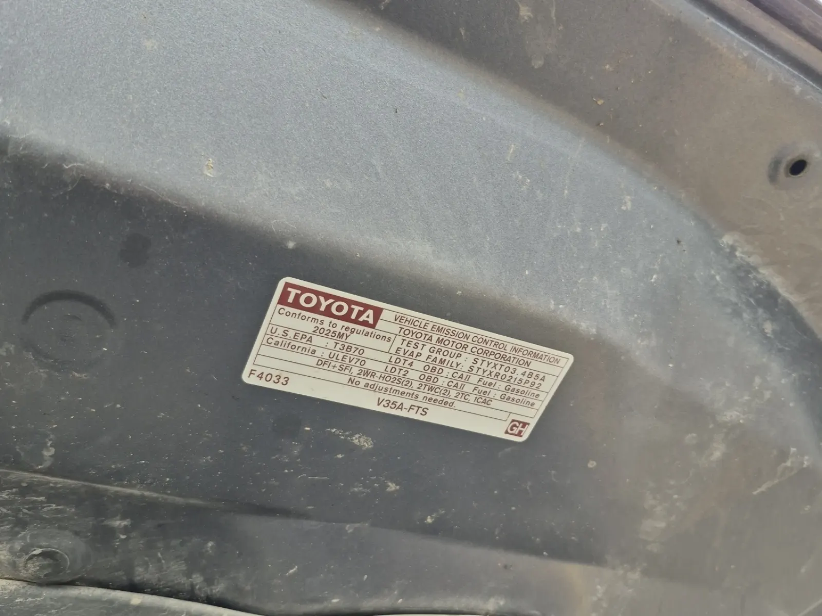Emission Sticker Photo