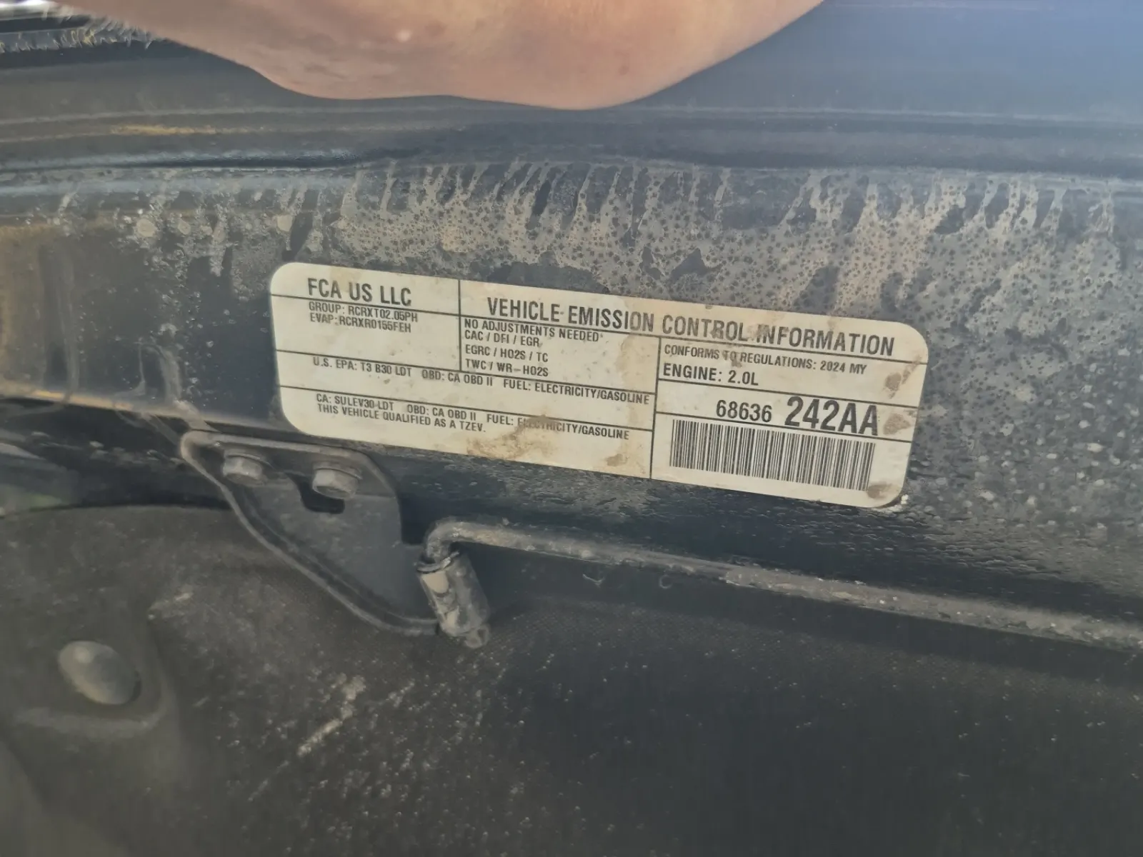 Emission Sticker Photo