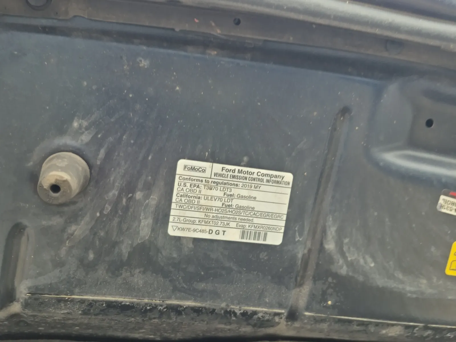 Emission Sticker Photo