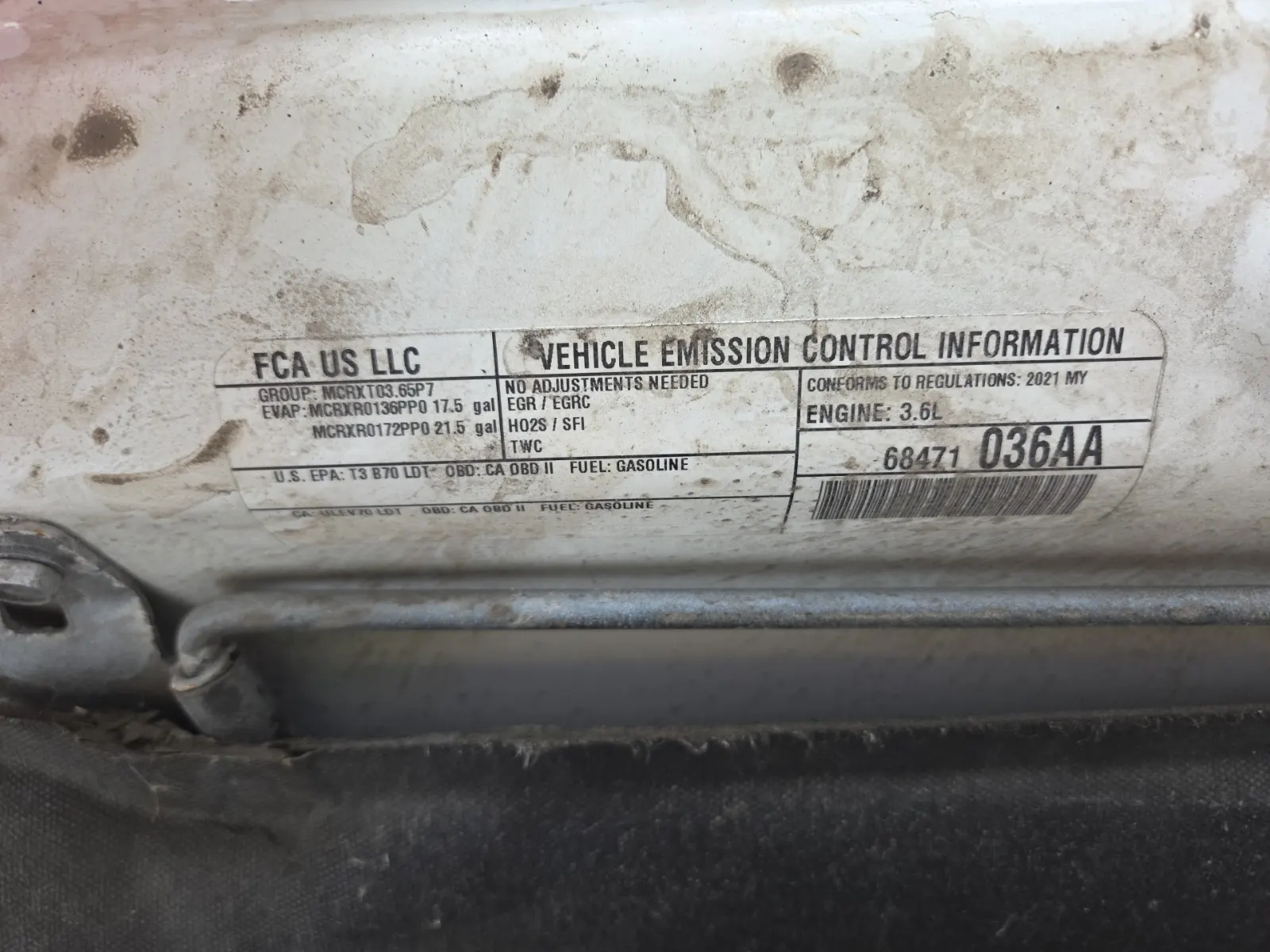 Emission Sticker Photo