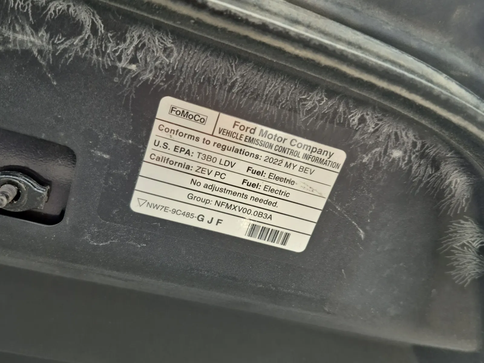 Emission Sticker Photo