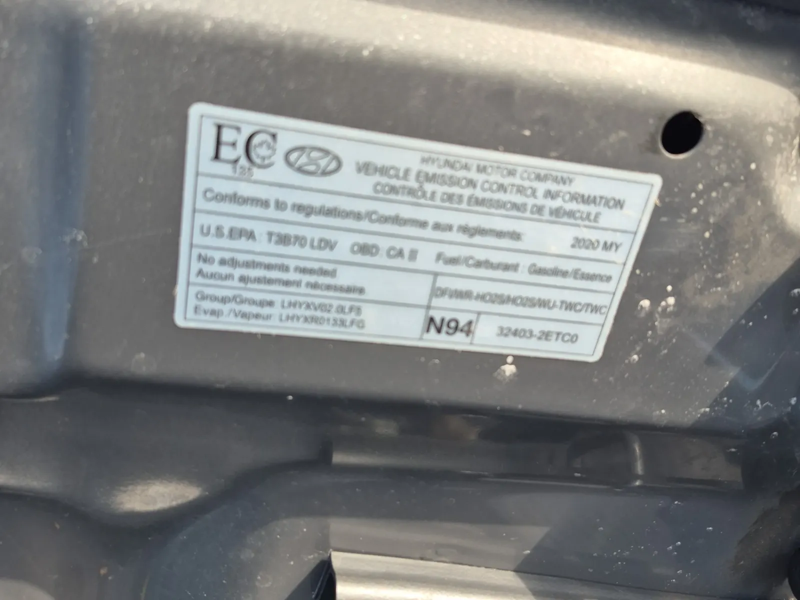 Emission Sticker Photo