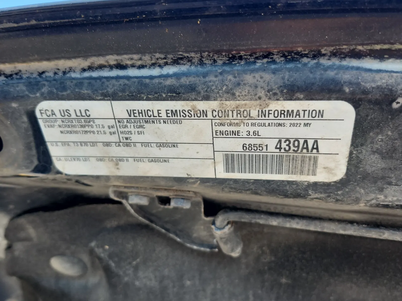 Emission Sticker Photo