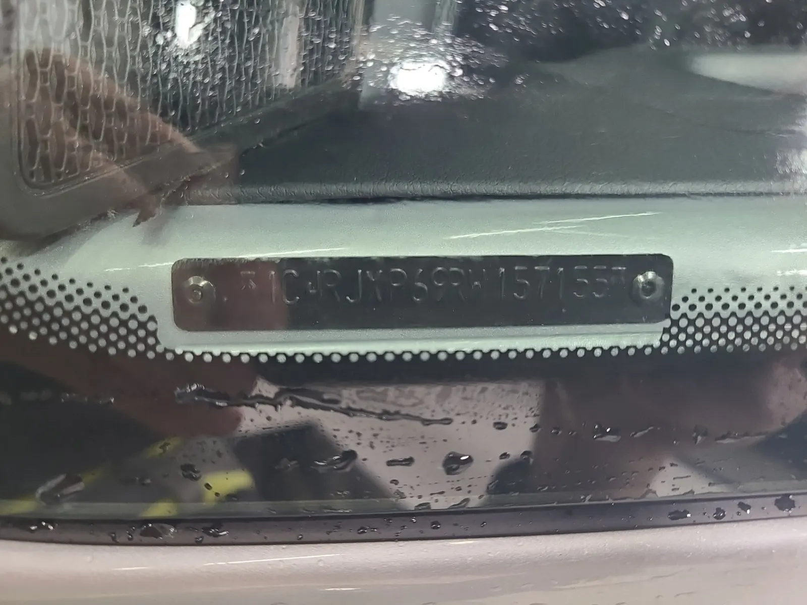 Dash VIN Plate Photo