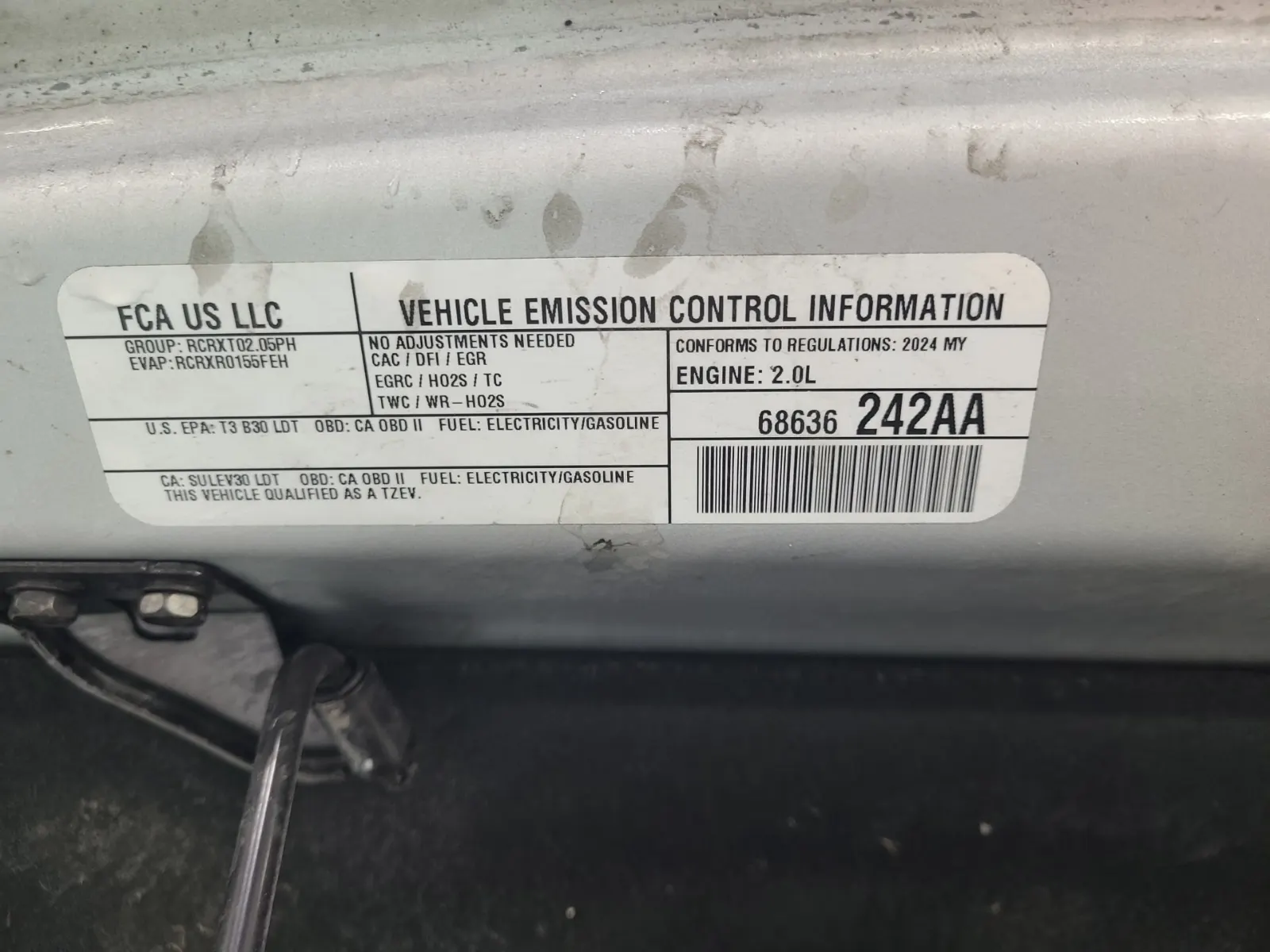 Emission Sticker Photo