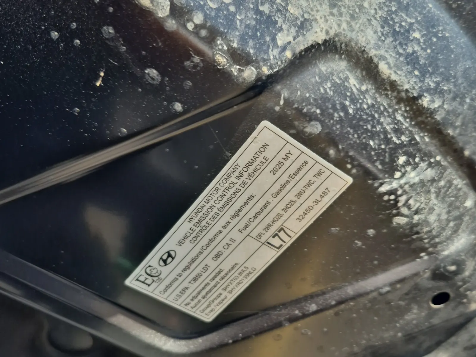 Emission Sticker Photo