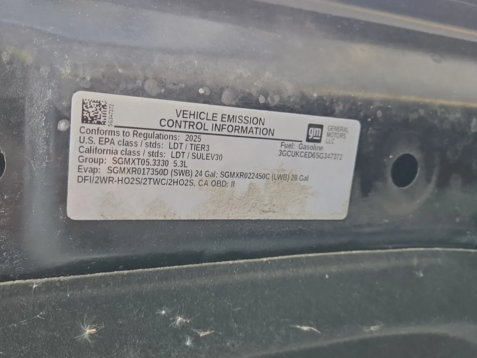 Emission Sticker Photo