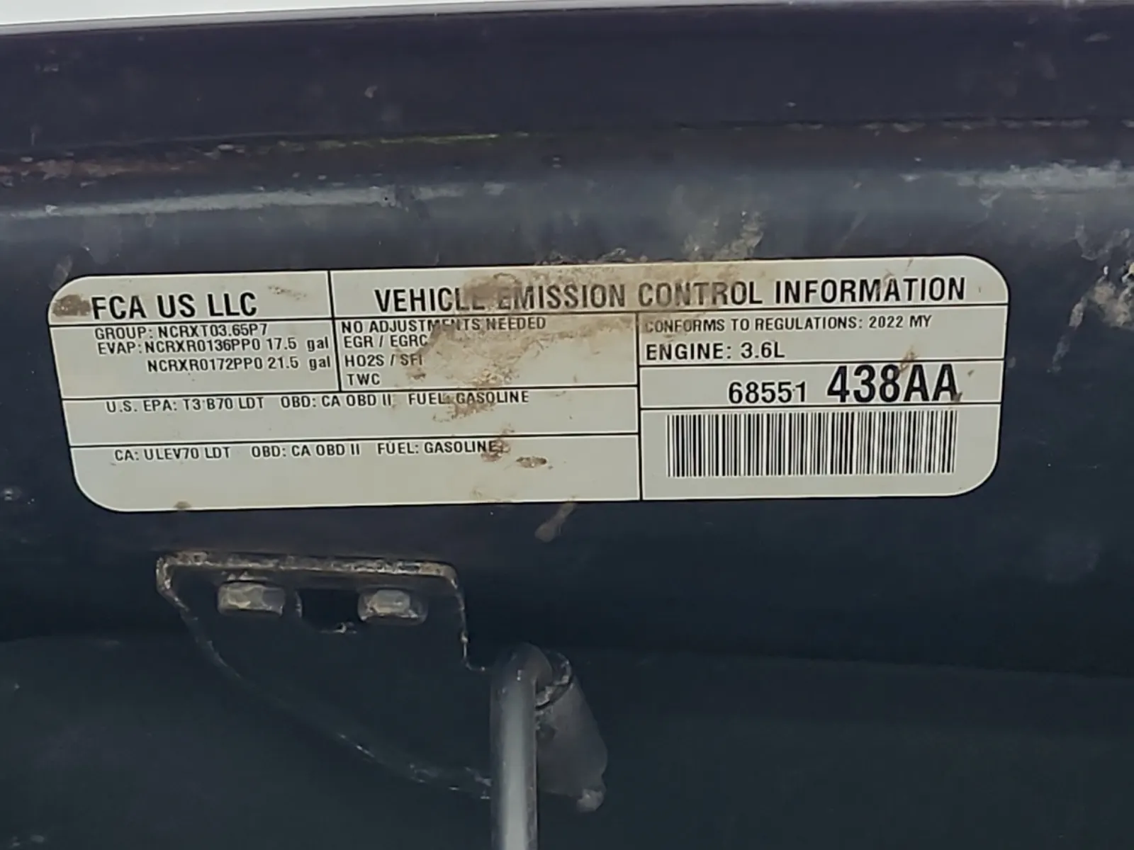 Emission Sticker Photo