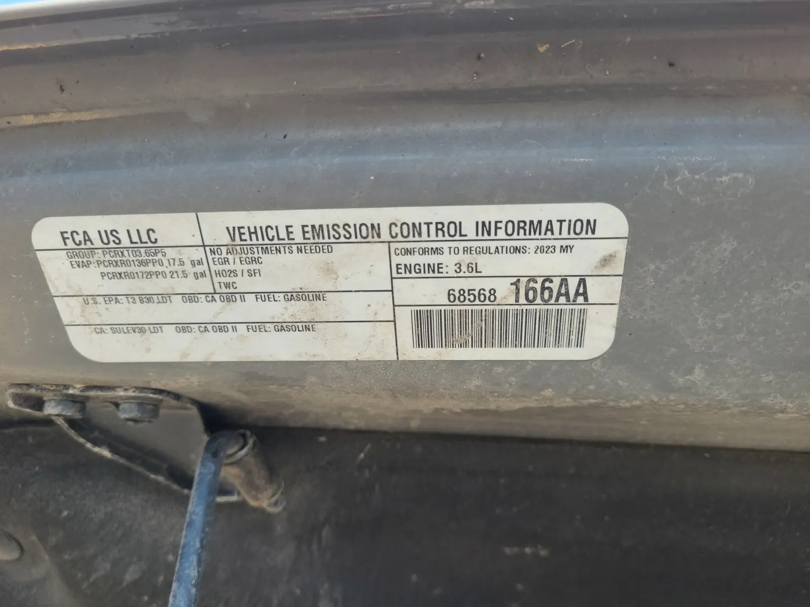 Emission Sticker Photo