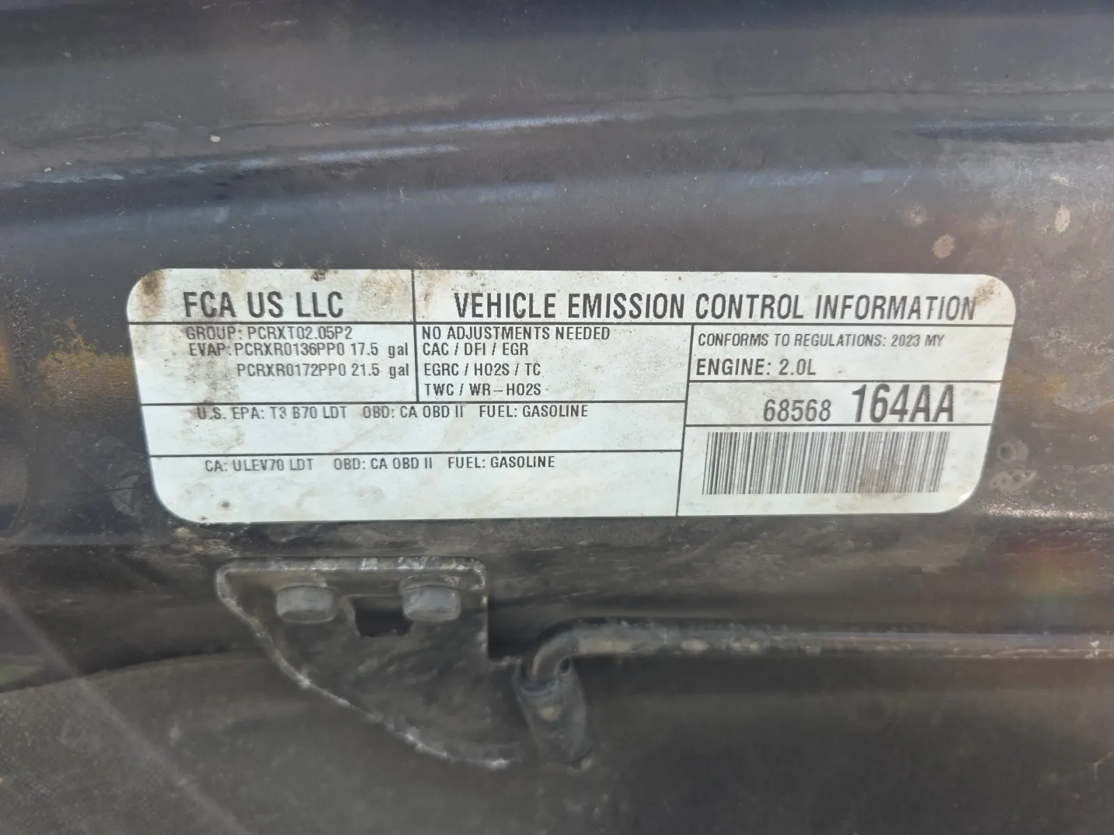 Emission Sticker Photo