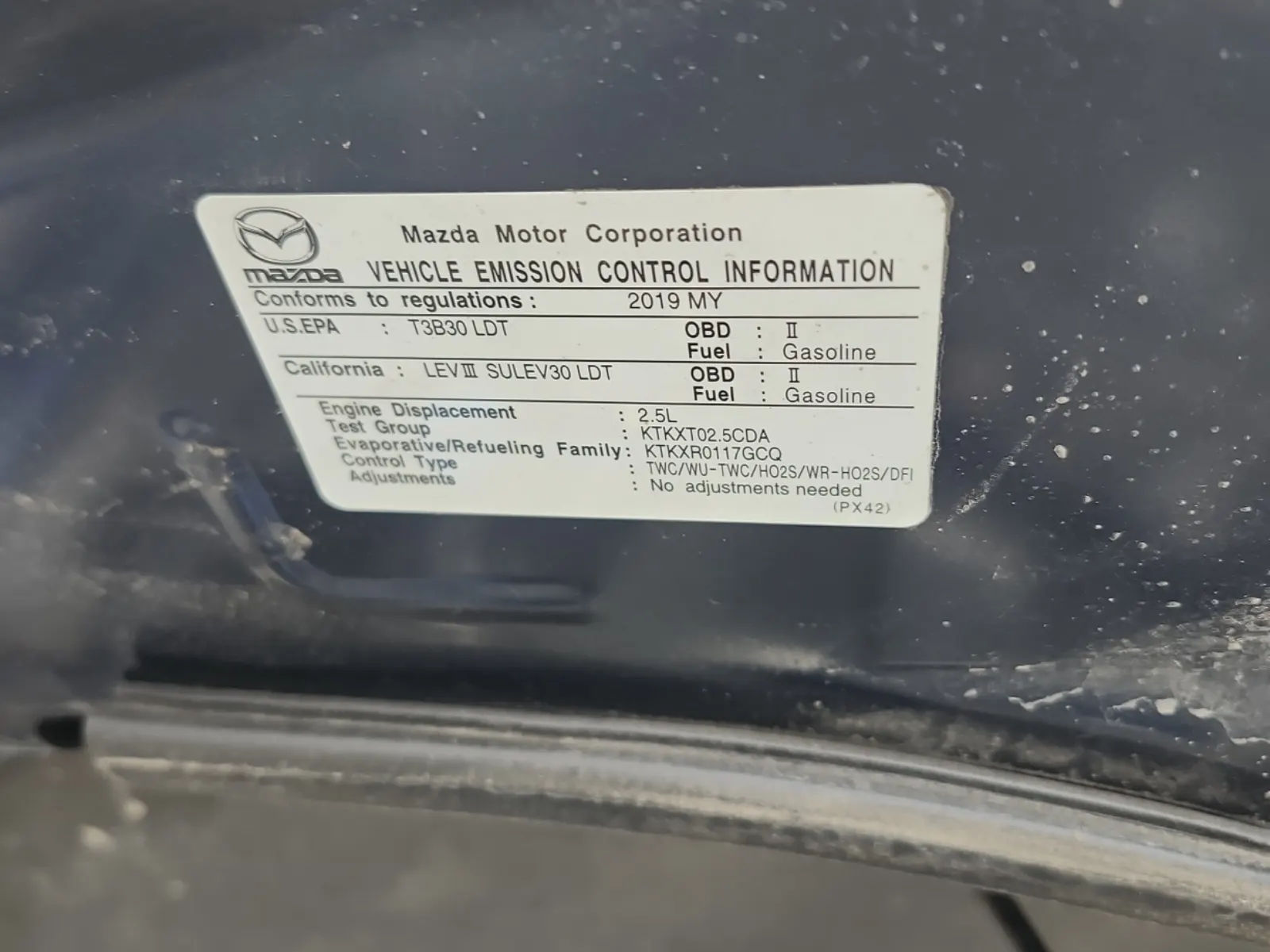 Emission Sticker Photo