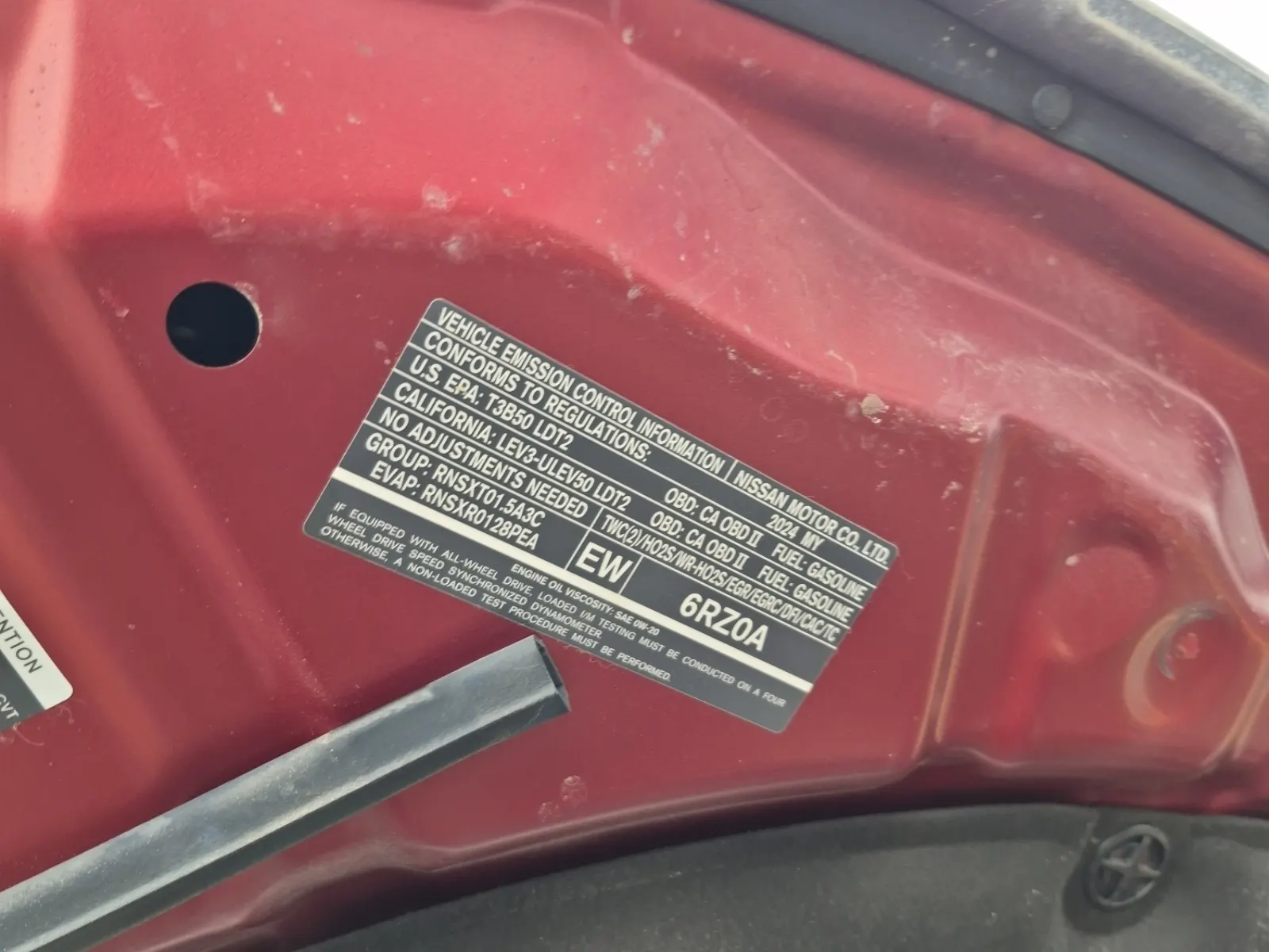 Emission Sticker Photo
