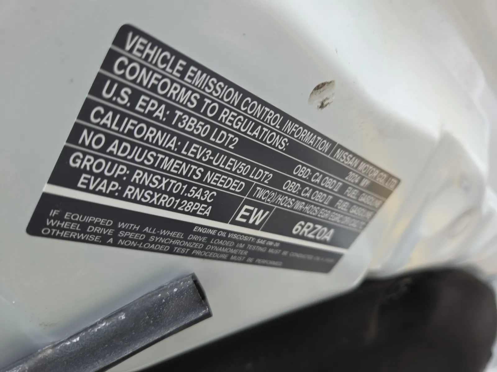 Emission Sticker Photo