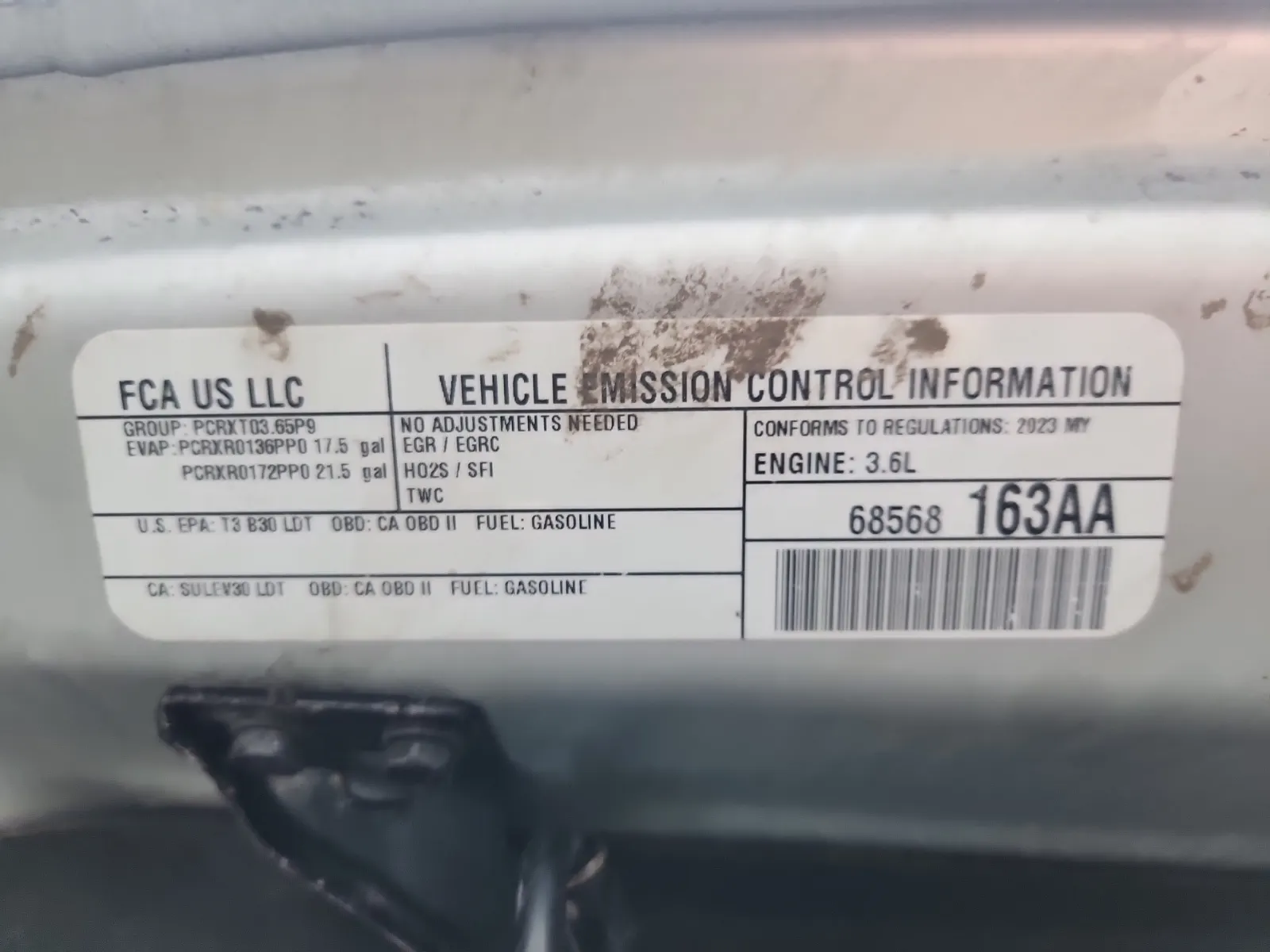 Emission Sticker Photo