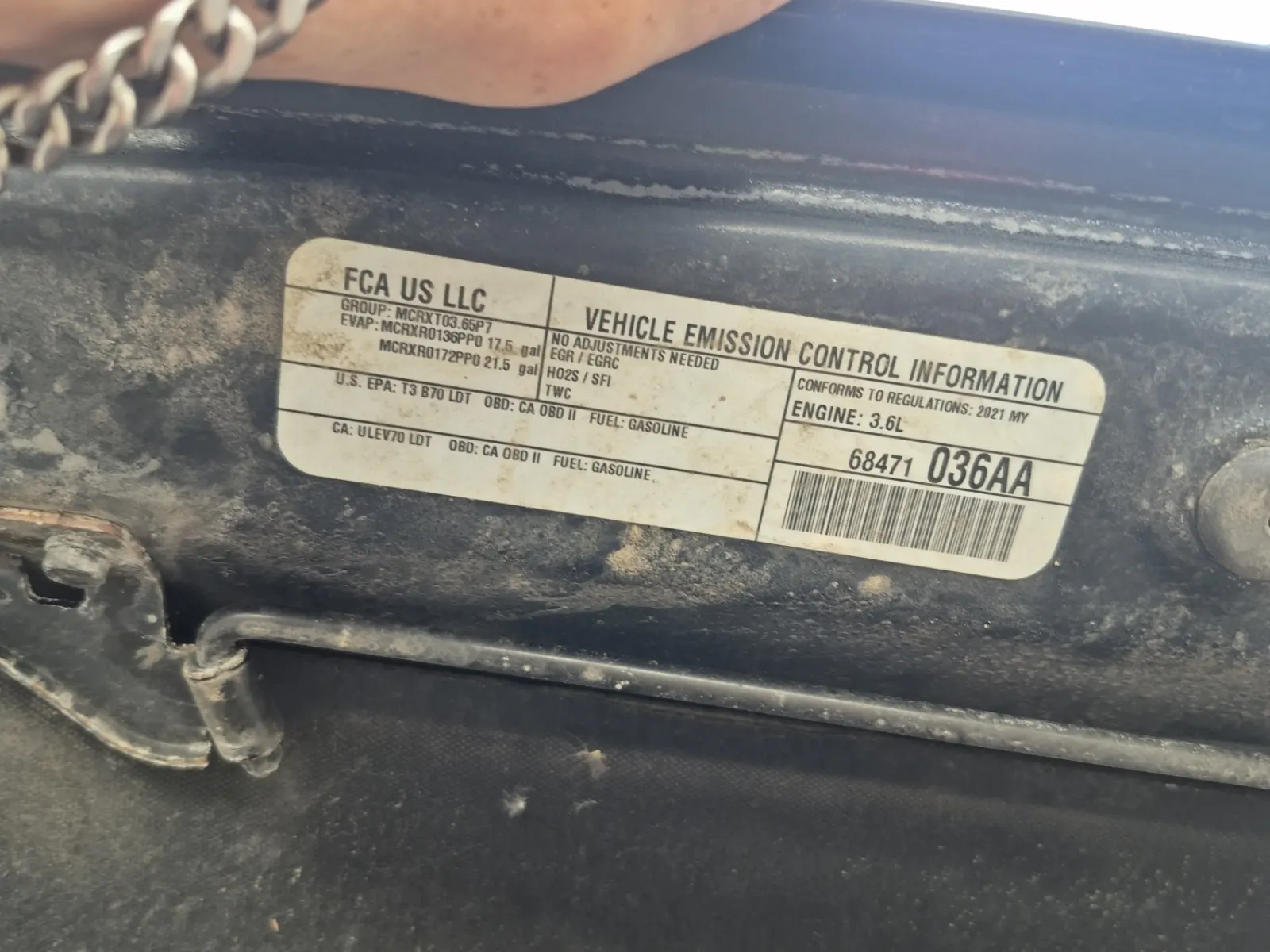 Emission Sticker Photo