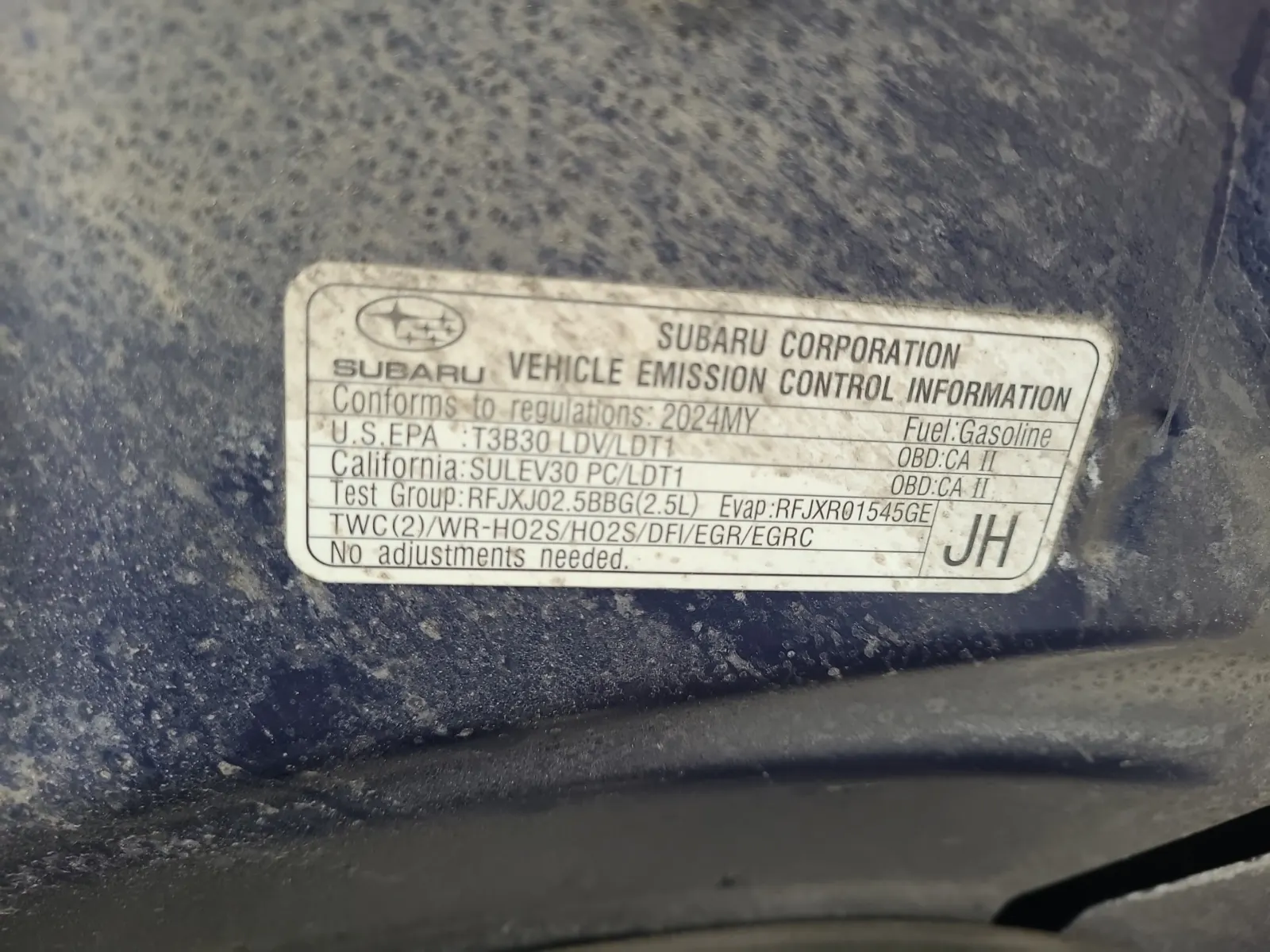 Emission Sticker Photo