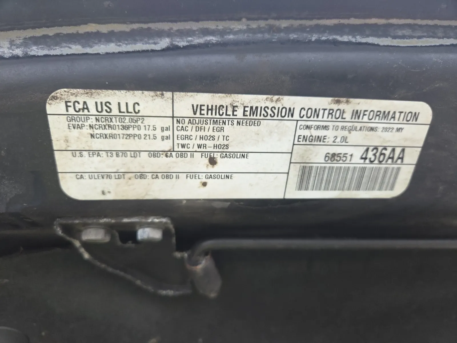 Emission Sticker Photo