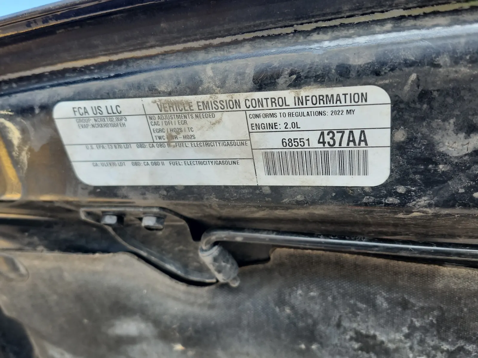 Emission Sticker Photo
