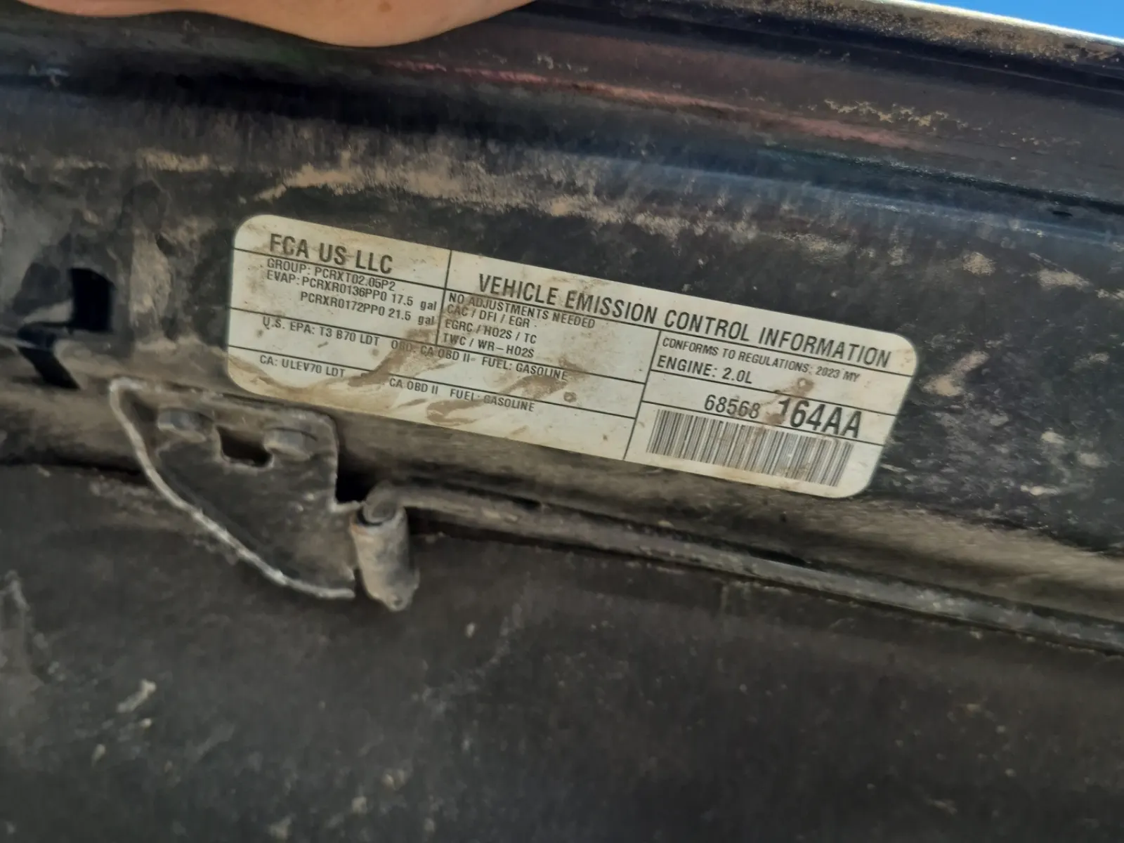 Emission Sticker Photo