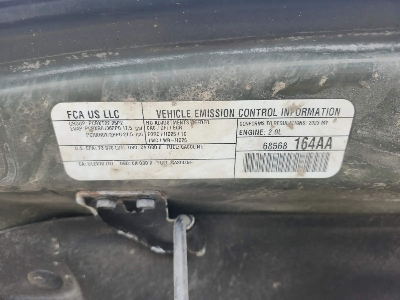 Emission Sticker Photo
