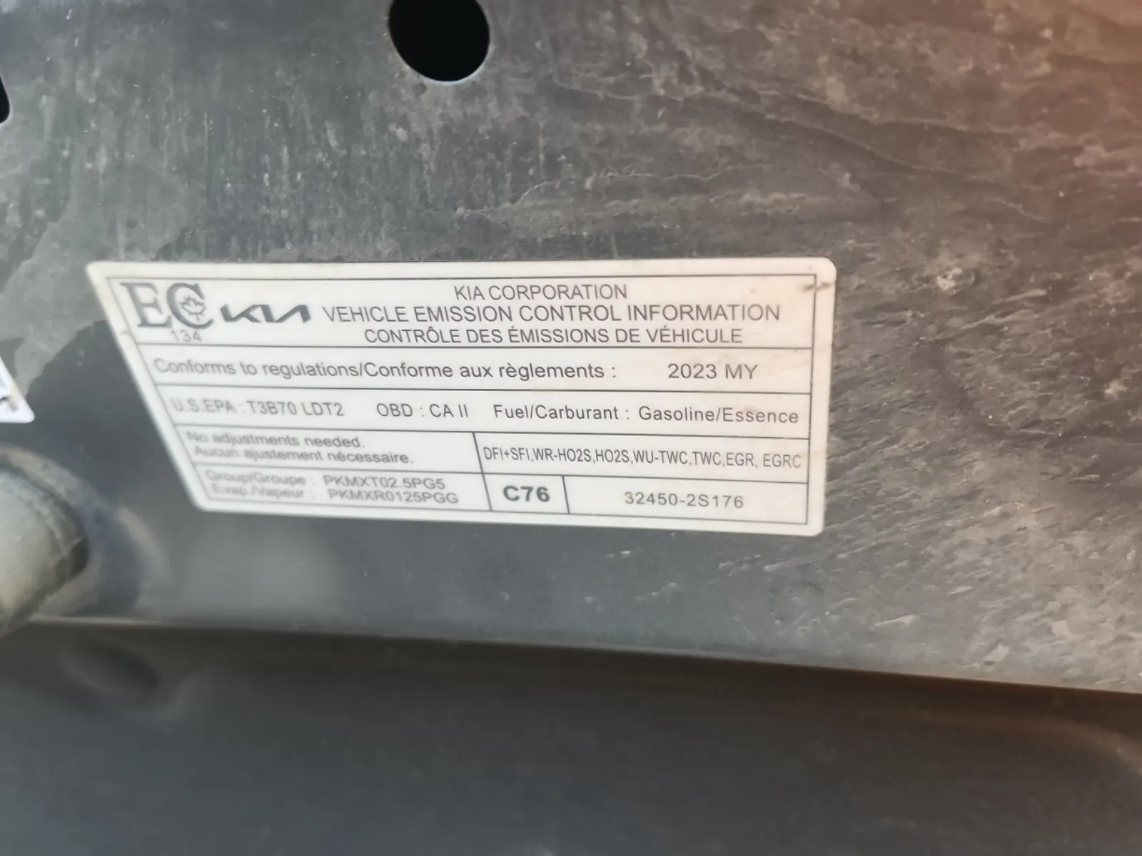 Emission Sticker Photo