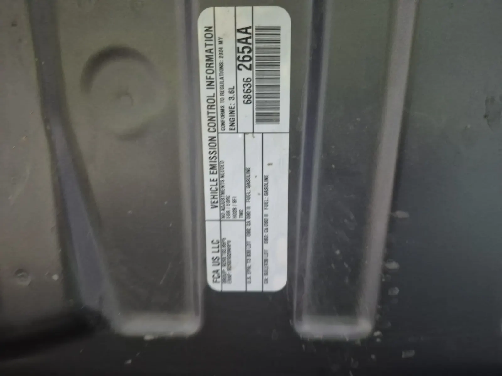 Emission Sticker Photo
