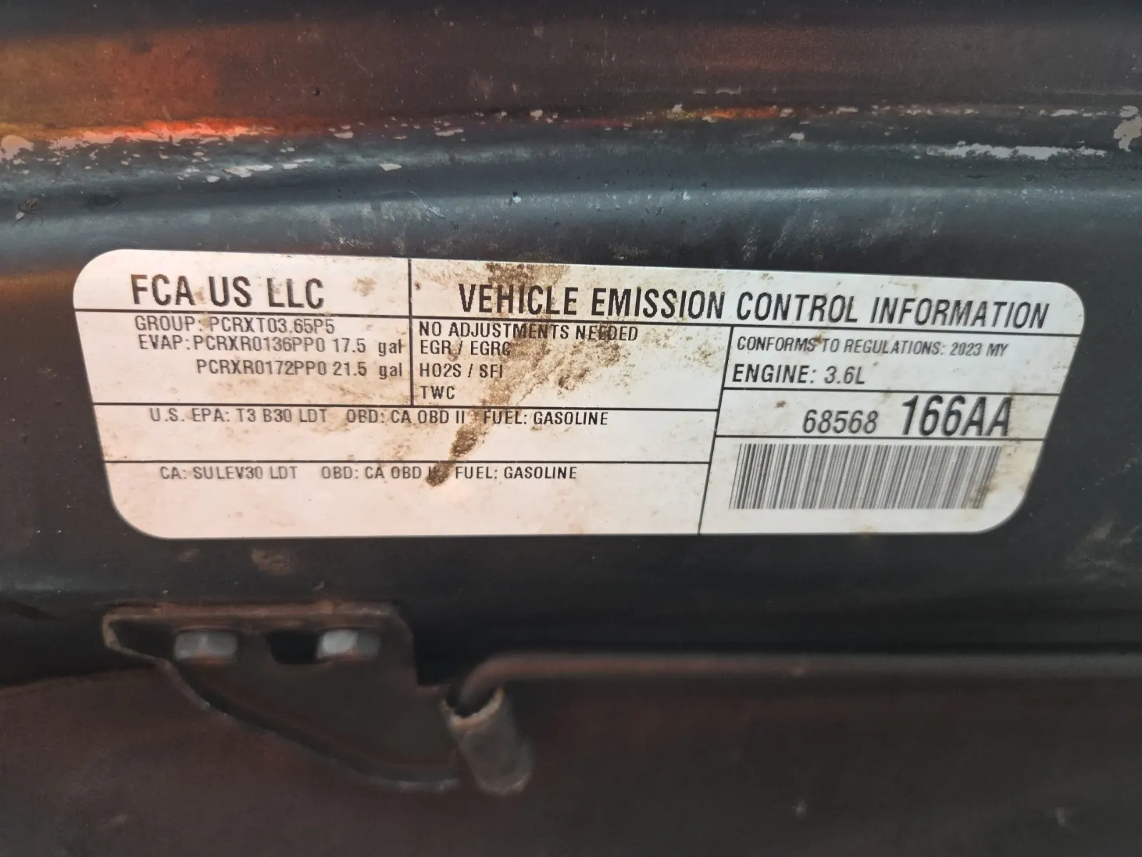 Emission Sticker Photo