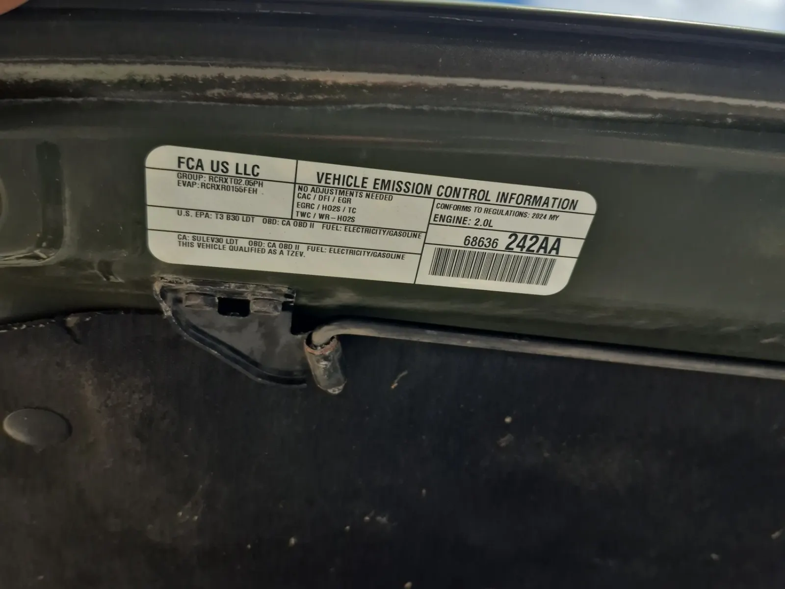 Emission Sticker Photo