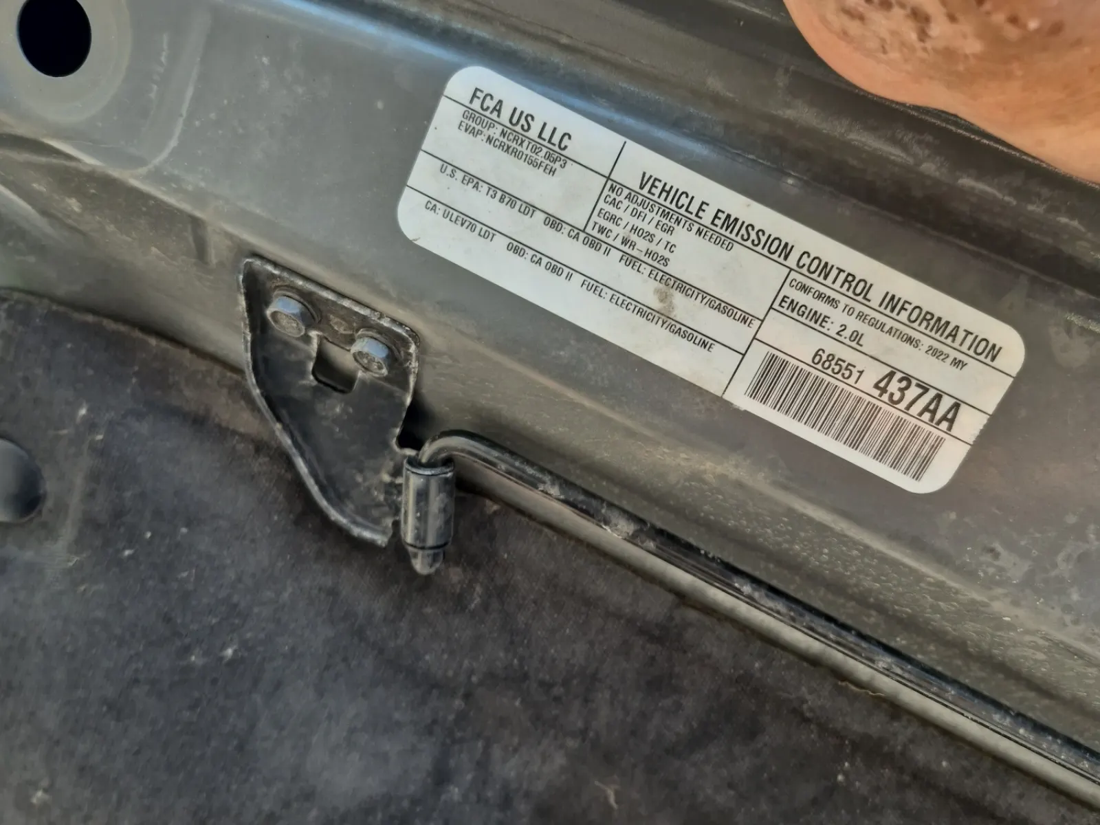 Emission Sticker Photo