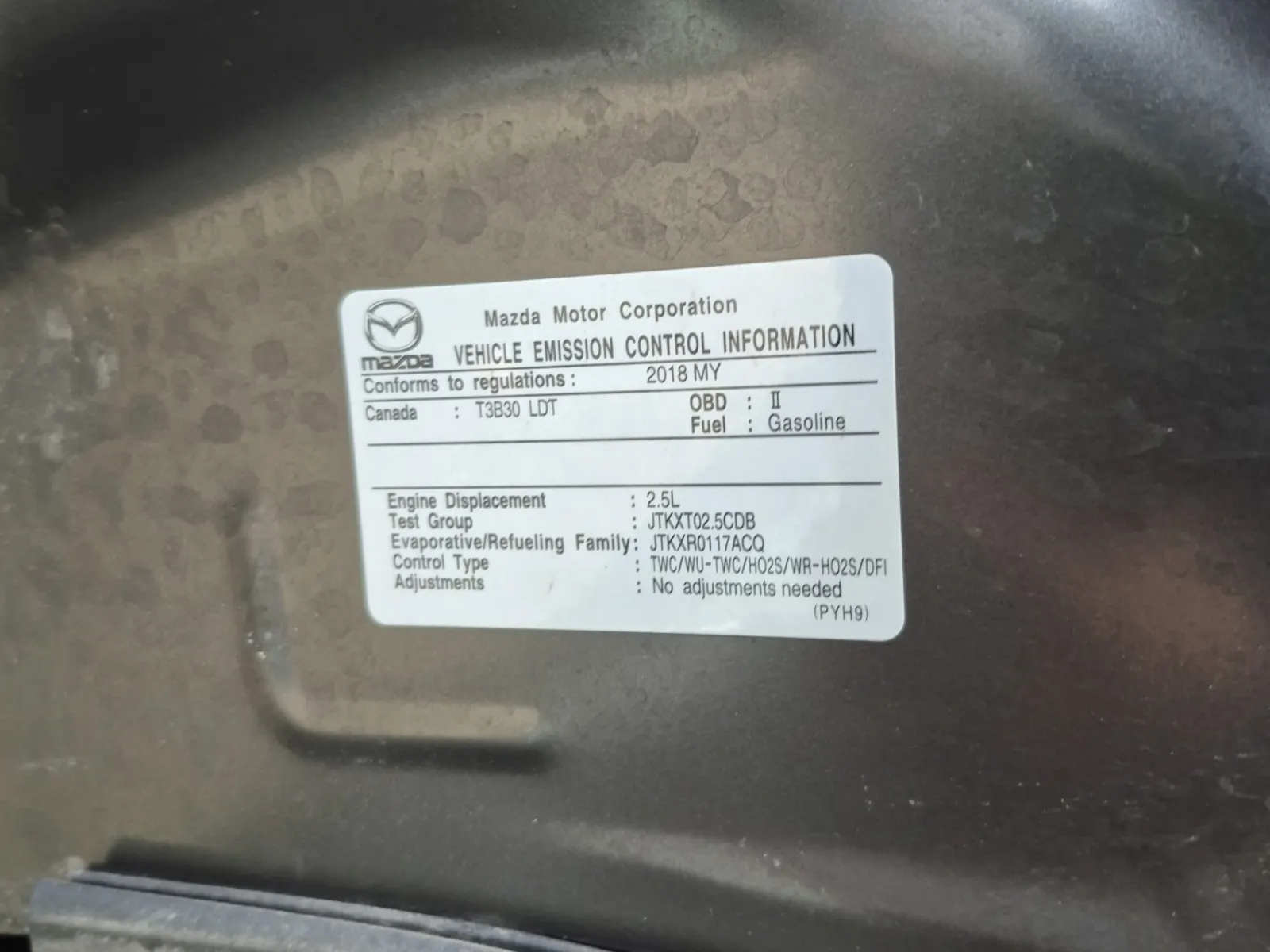 Emission Sticker Photo