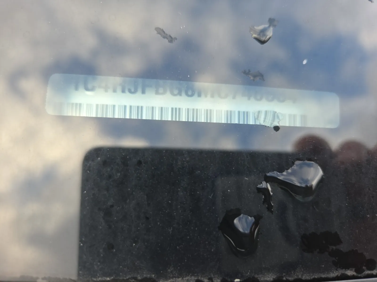 Dash VIN Plate Photo