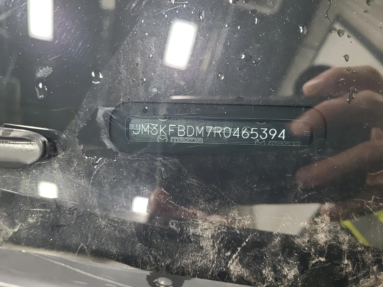 Dash VIN Plate Photo