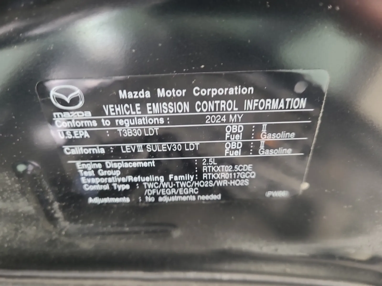 Emission Sticker Photo
