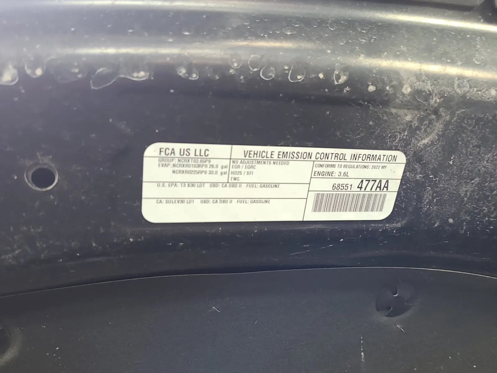 Emission Sticker Photo