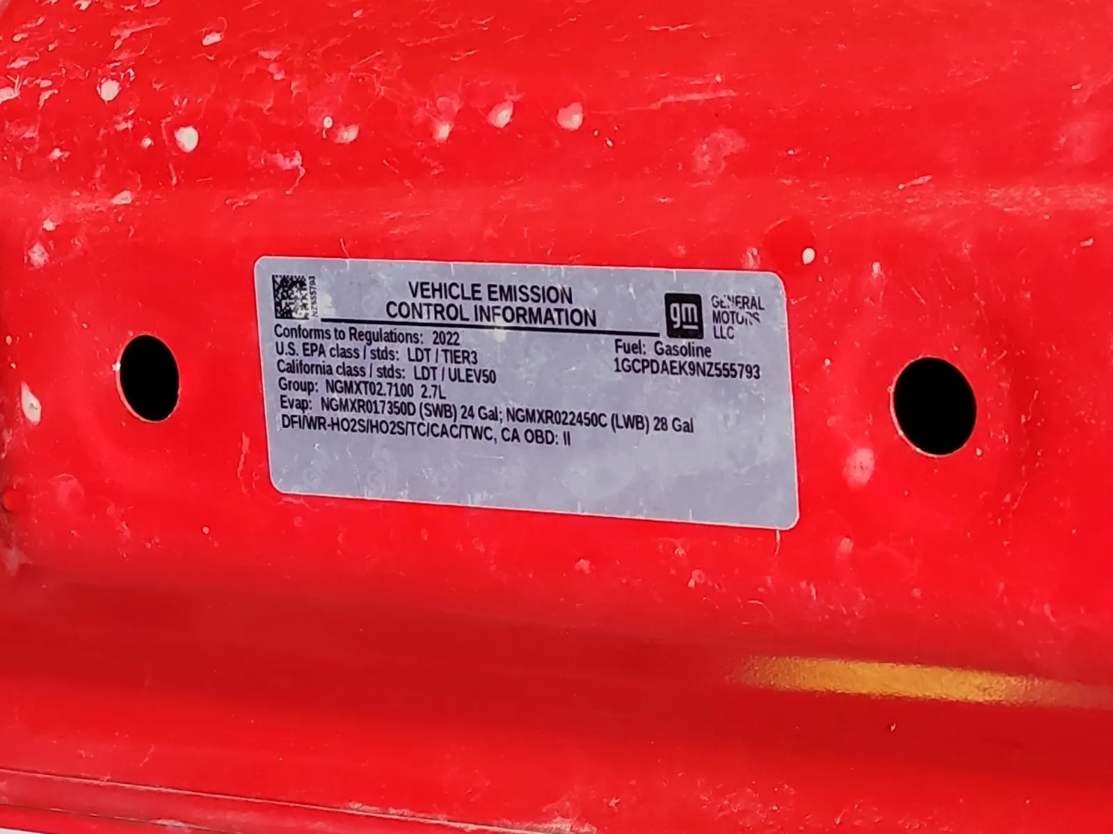 Emission Sticker Photo