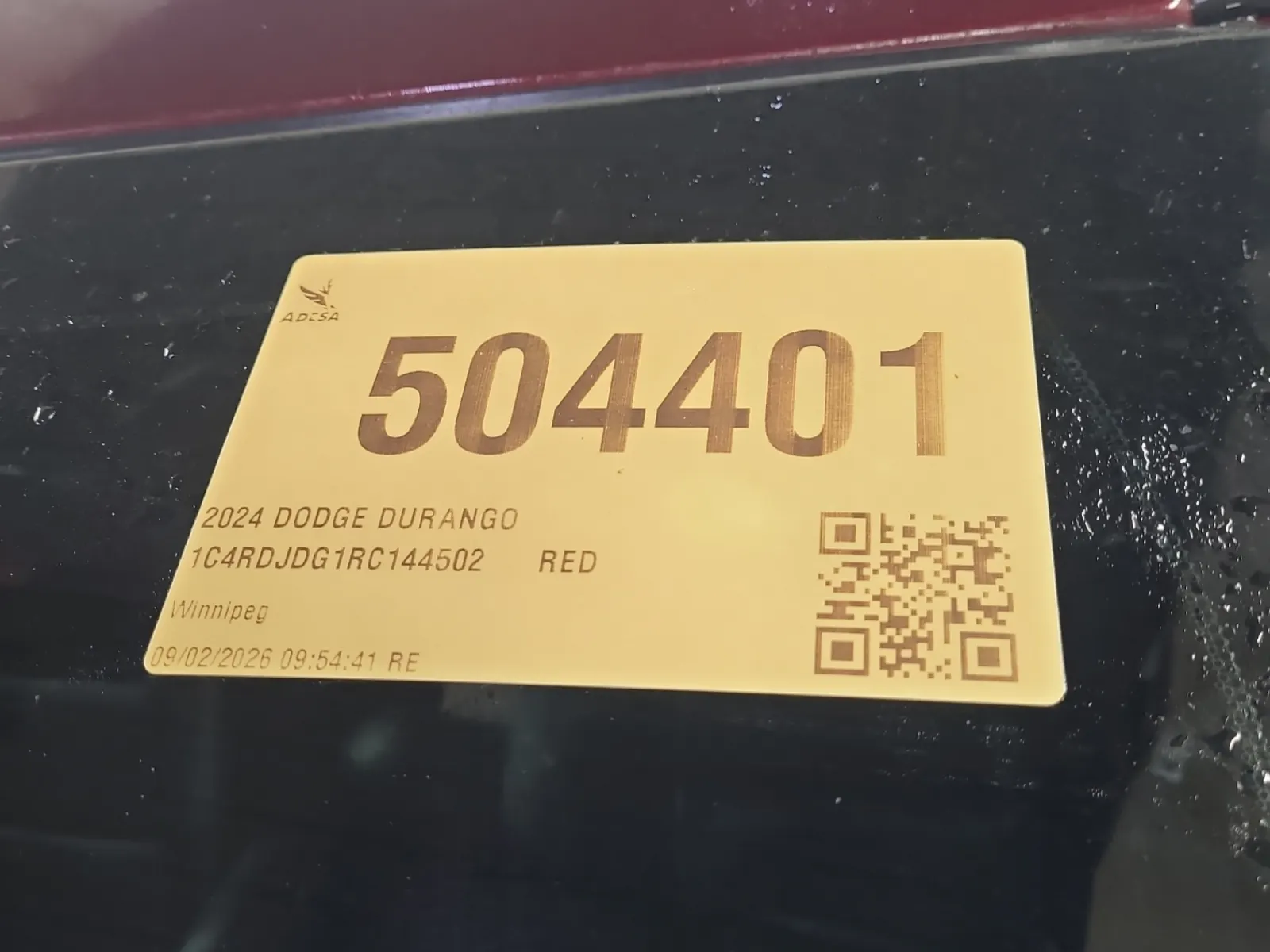 Inventory Label Photo