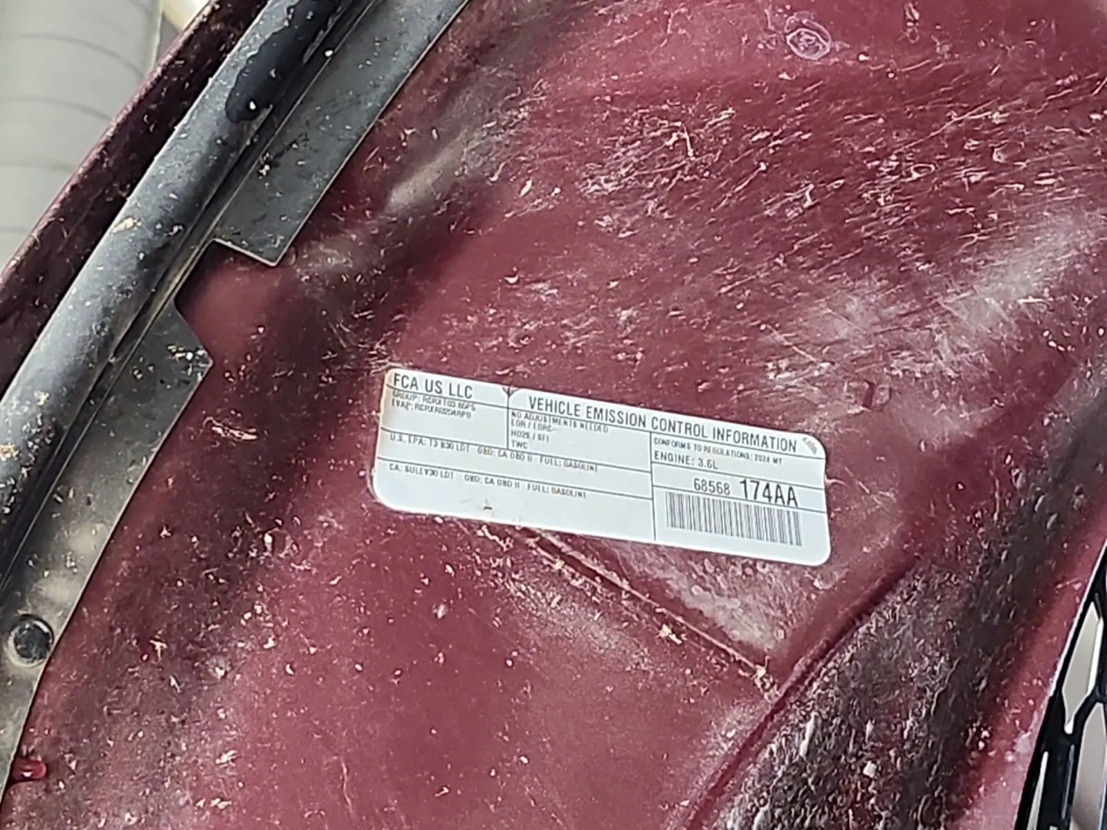 Emission Sticker Photo