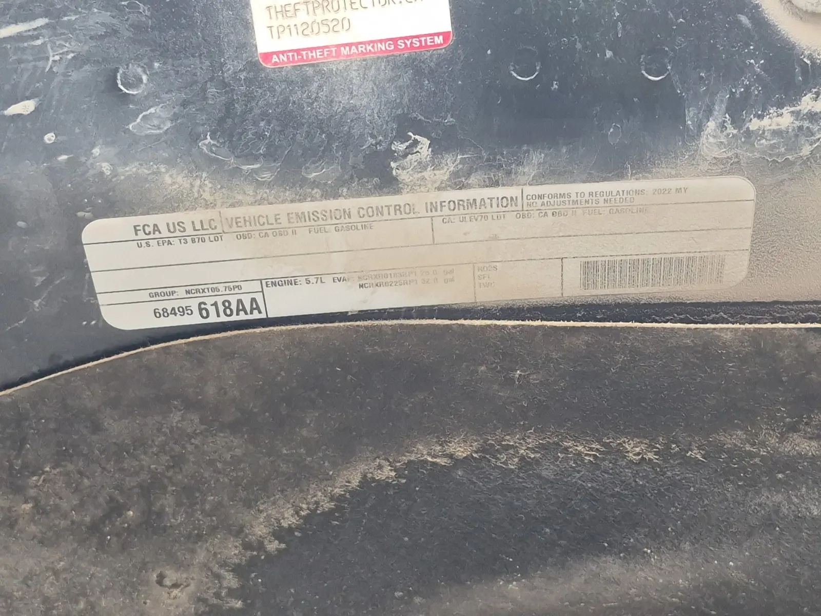 Emission Sticker Photo