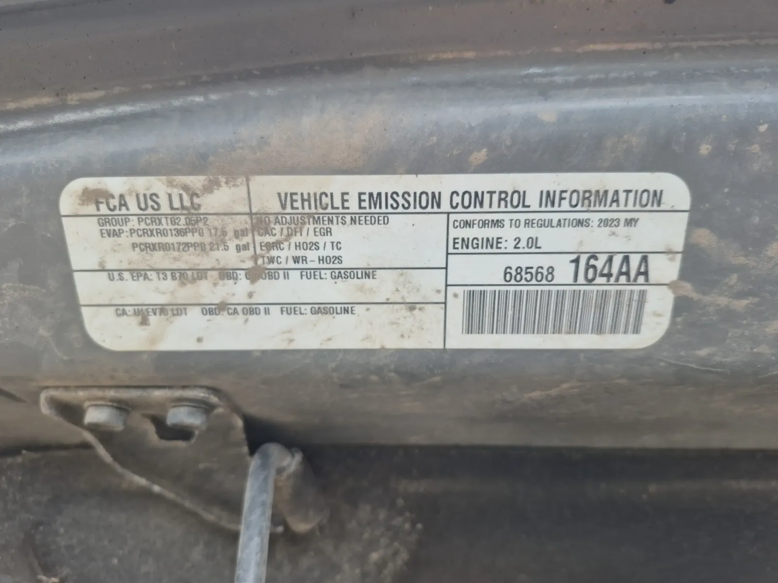 Emission Sticker Photo