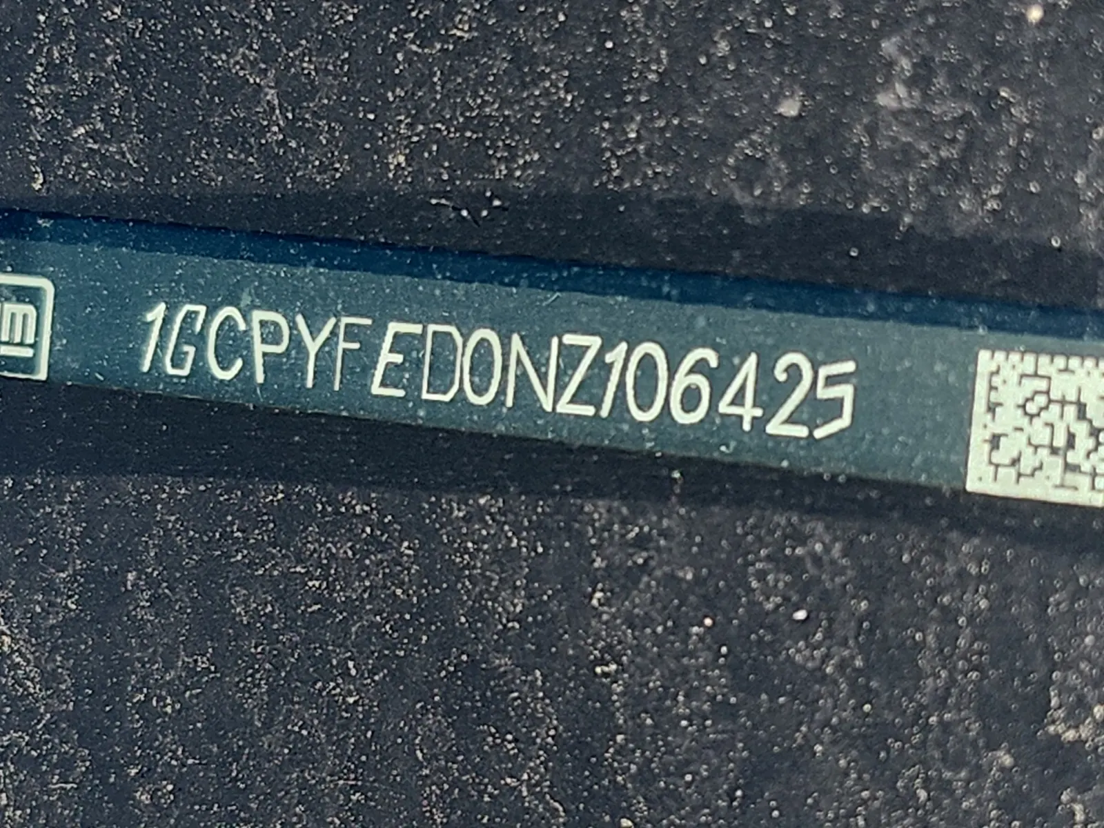 Dash VIN Plate Photo