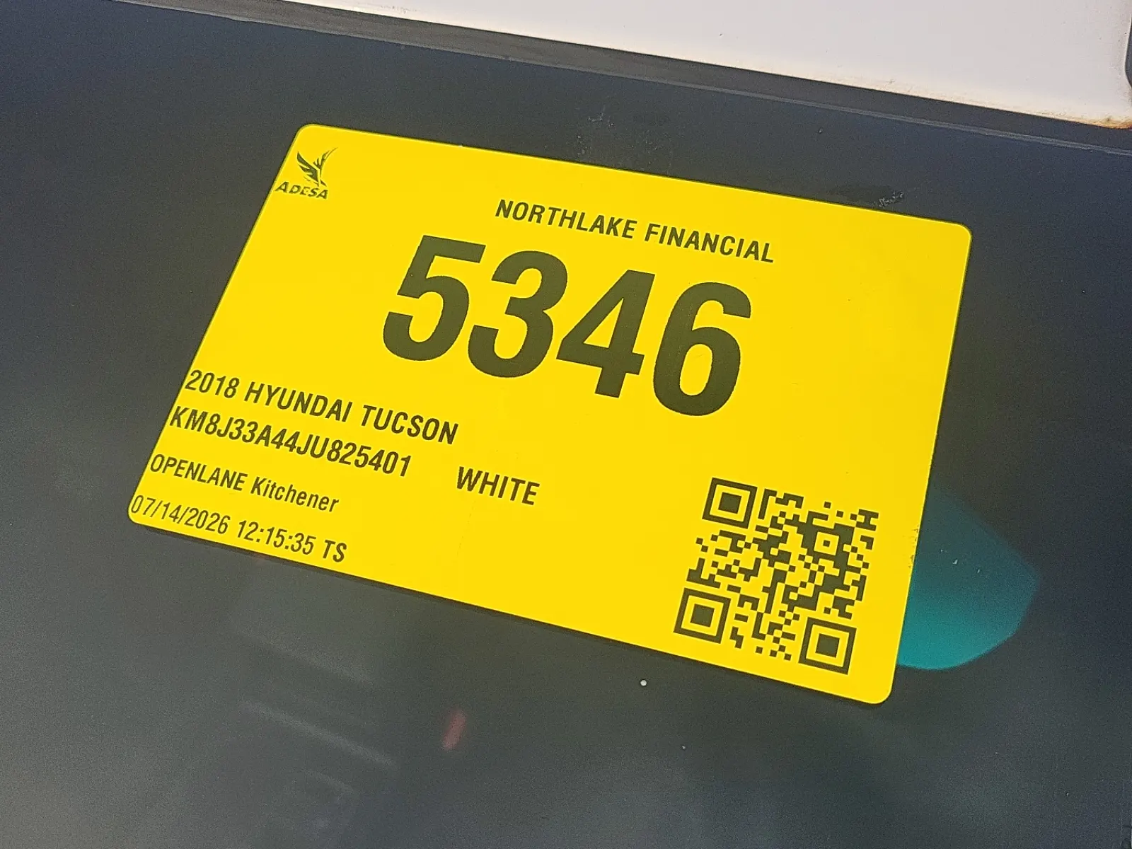 Inventory Label Photo
