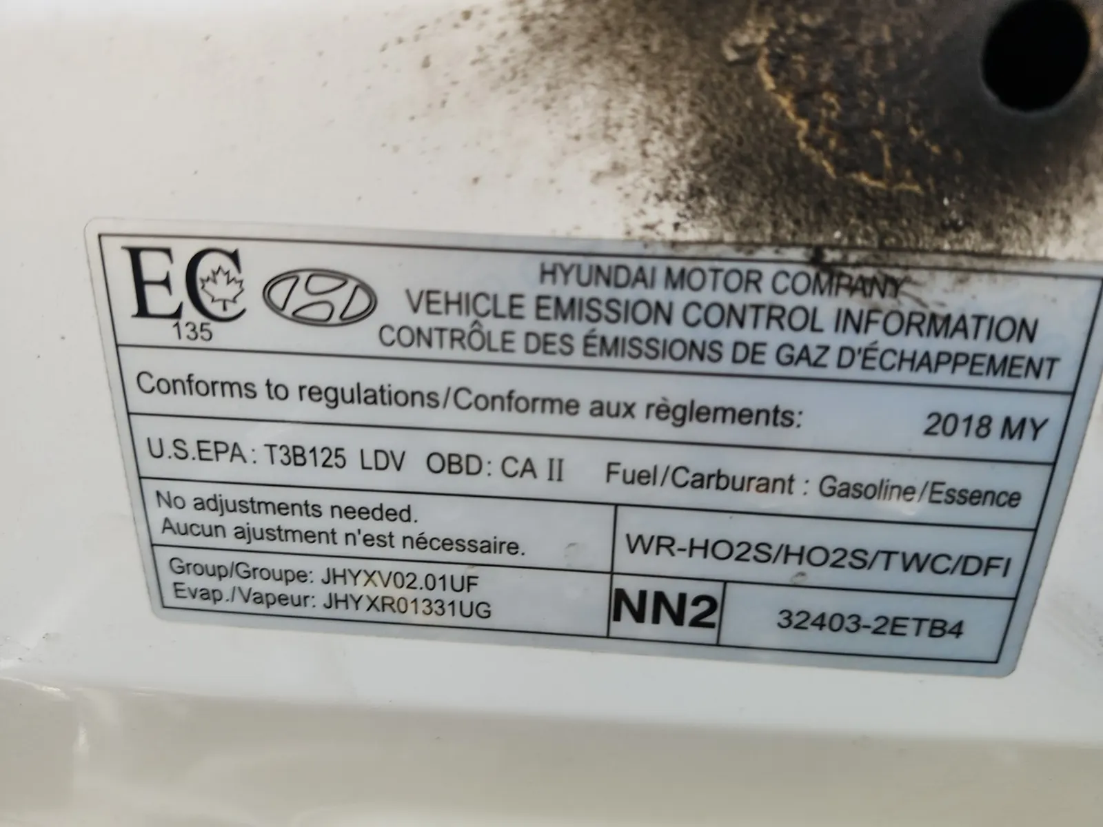 Emission Sticker Photo