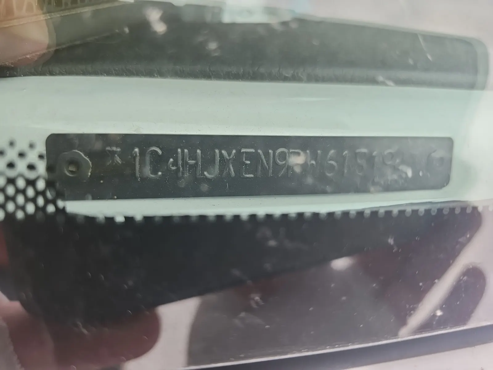 Dash VIN Plate Photo