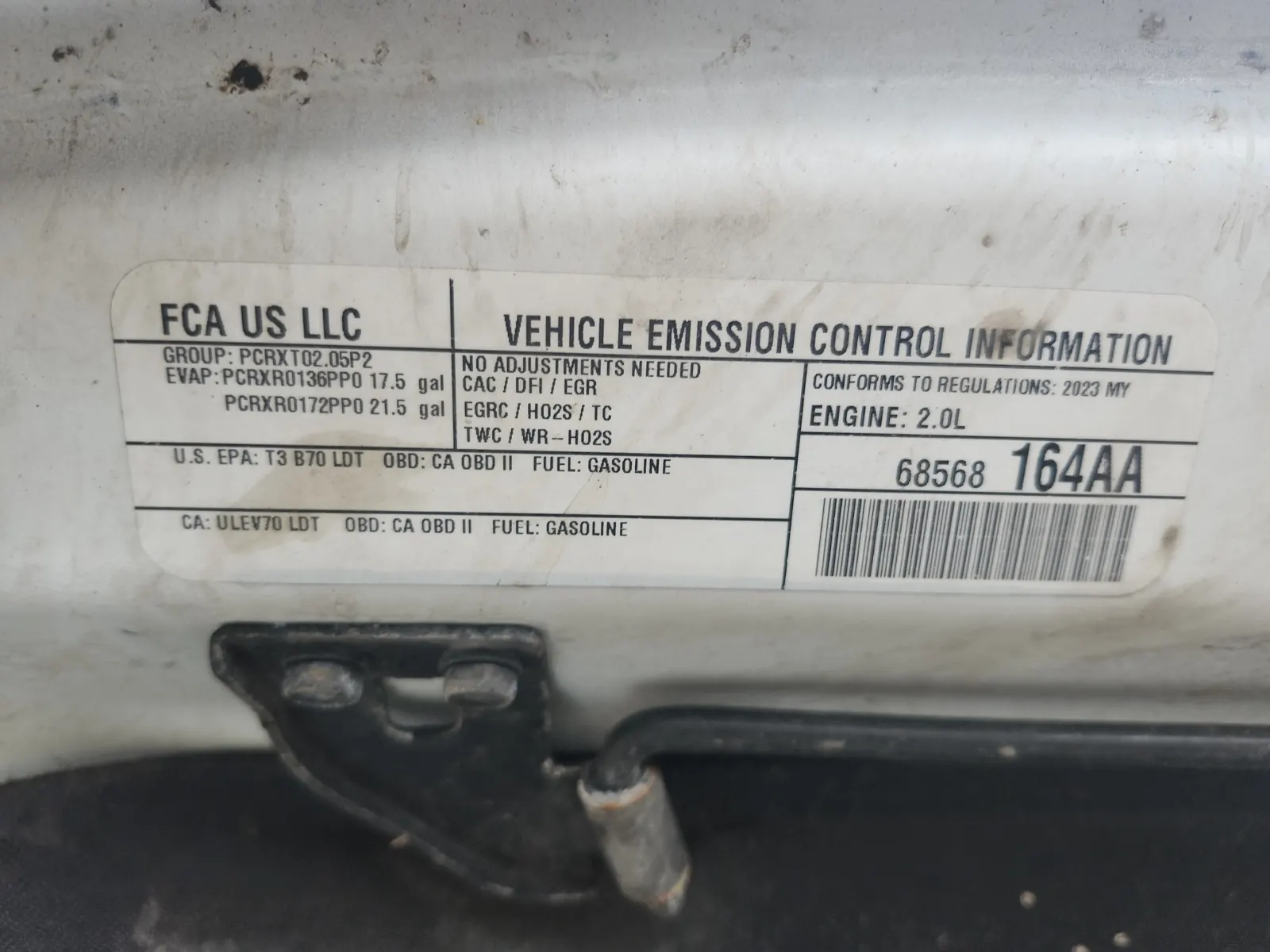 Emission Sticker Photo