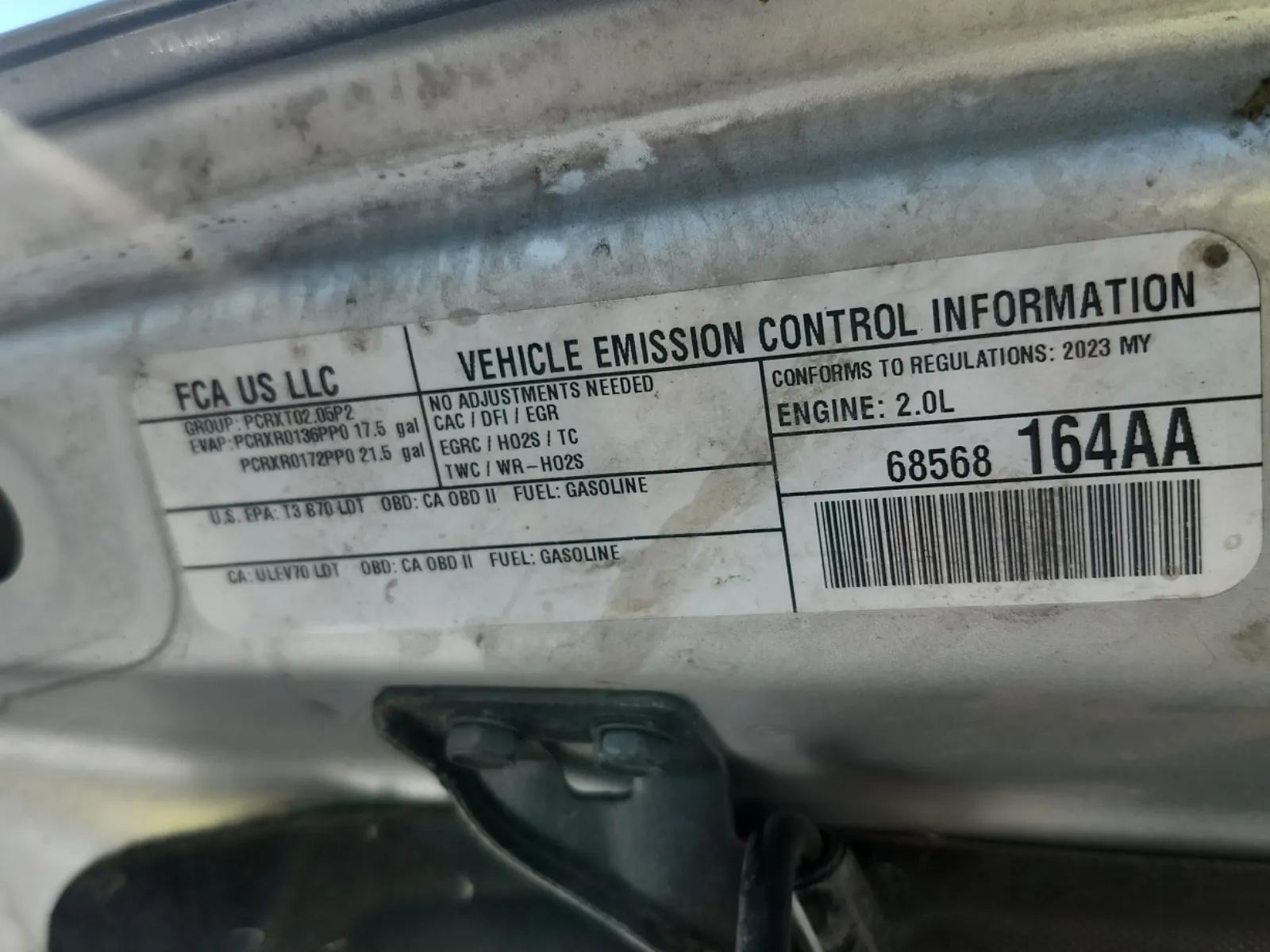 Emission Sticker Photo