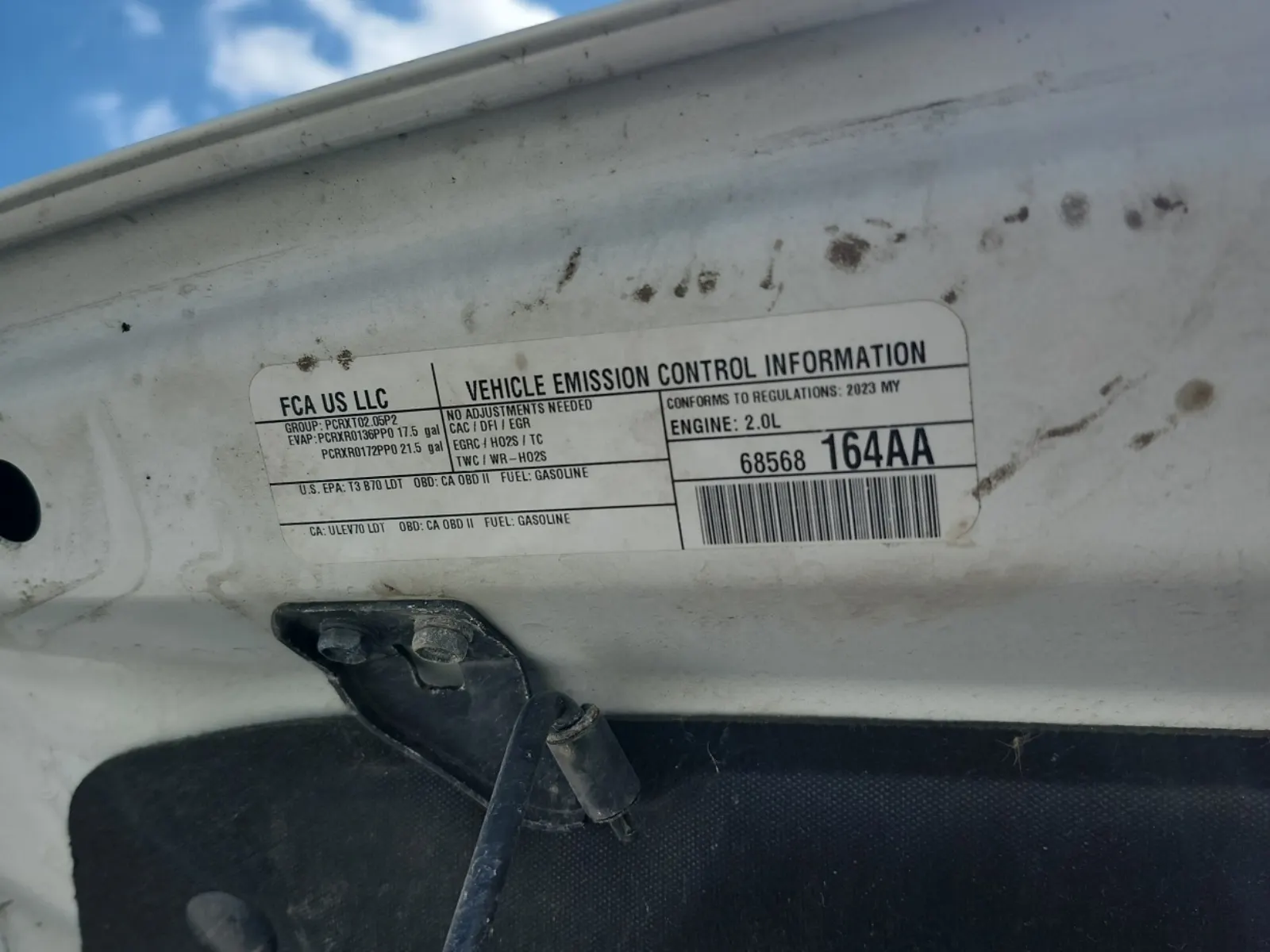 Emission Sticker Photo