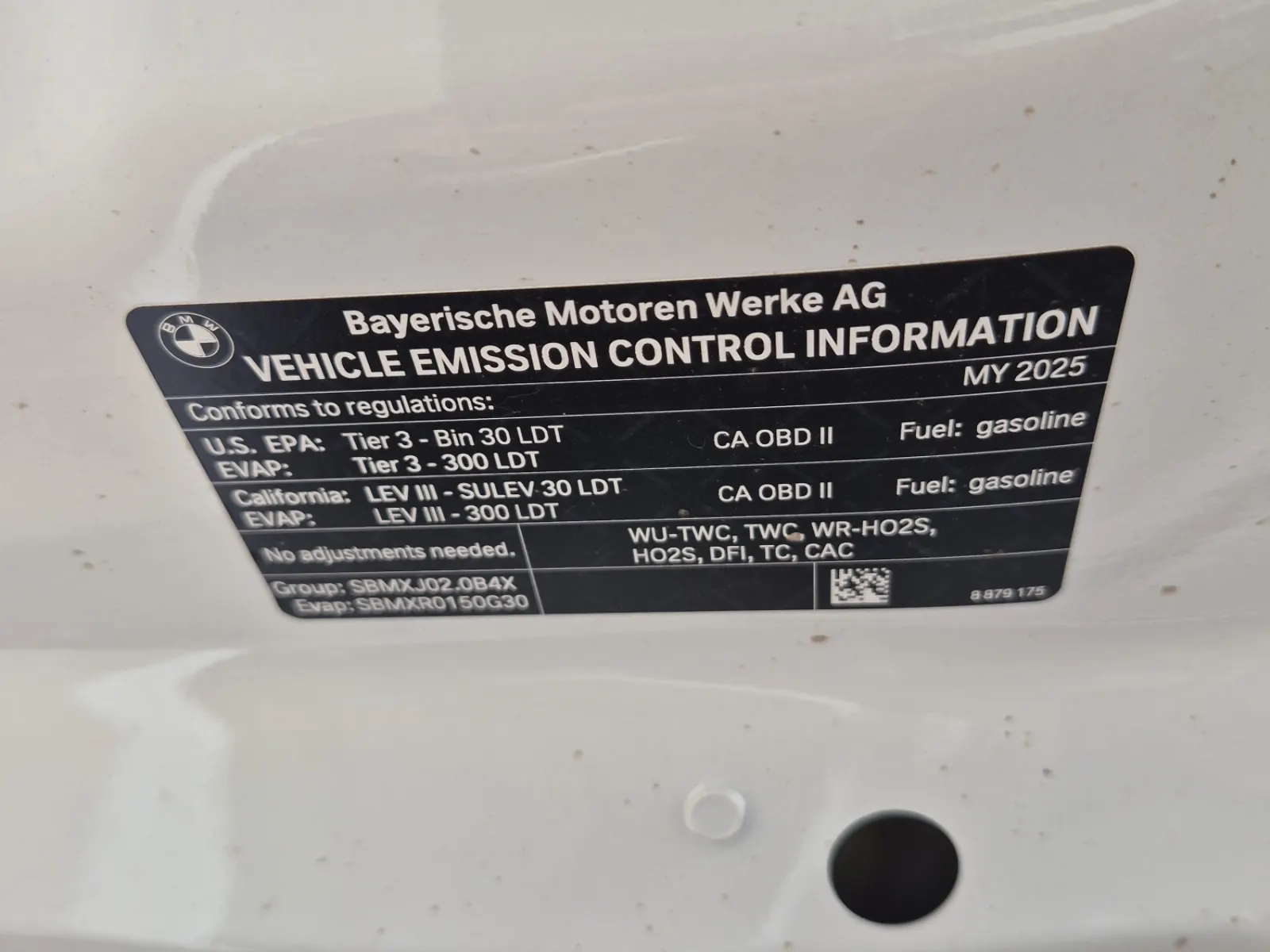 Emission Sticker Photo